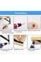 10-piece wall mount bracket set, floating wall mount bracket, 95 x 150 mm (including screws), suitable for home and office. - 4