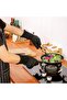 Heat-Resistant Fireproof Black Gloves, BBQ Gloves, Oven & Microwave Gloves, Cooking Tools, Length 33CM (1 Pair) - 4