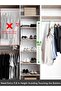 Space-saving 10-piece hanger pack, high-quality smart hanger hooks, sturdy five-hole stackable hanger. - 5