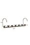 12 space-saving clothes racks, 6-hole hangers, made of stainless steel, suitable for storing everyday items. - 2
