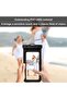 Waterproof phone pouch - universal waterproof dry bag cover with lanyard - underwater clear mobile phone protector for beach pool swimming (black) - 2