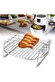 Double-layer air fryer rack, double-layer design with stainless steel baking tray, suitable for air fryers. - 3