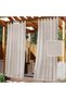 Two-pack Outdoor blinds, 132x241 cm, Light brown, Gazing blinds, Waterproof, Blackout blinds, Velcro fastening, No drilling required
