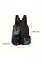 Mesh Beach Backpack - 48×15×29 cm - Capacity approx. 20-35 liters - Drawstring Swim Bag - Waterproof Swim Bag - Unisex Sports Backpack - Pink - 5
