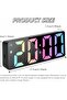 Digital Alarm Clock LED Display Battery USB Bedside Clock Date Temp Adjustable Brightness Snooze Silent for Home Office - 5