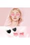 Heart-shaped pearl sunglasses - pink, perfect for summer parties and holidays.
