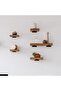4-Piece Concealed Triangular Wall-Mounted Shelf Bracket - Metal Floating Shelf Bracket - 3