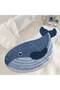 Cute animal bathroom rug, plush absorbent bath mat, non-slip washable bath mat, 40*60cm, deep whale design.