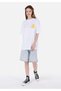 Comfort Fit Round Neck Women's White Short Sleeve T-Shirt - 3