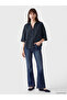 Lcw Vision Navy Blue Oversize Women's Jean Shirt - 2