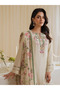 Beige Natural Crepe Embroidered Farshi Plazzo Set - HRT3839 | Beige-Size:2XL-44-Inches - 4