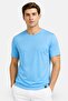 Men Slim Fit Short Sleeve Training T-Shirt, Blue