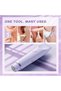 Electric shaver, 2-in-1 hair removal device, gentle and safe, portable, waterproof double-head design, wet and dry use, purple. - 2