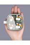 Pill Box - Medicine Box - Travel Box - Storage Box - Four Compartments with Locking Lid - PP Plastic - 7.7×7.6×2.7 cm - for storing pills,... - 6
