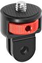 1/4-inch aluminum screw quick-release camera bracket adapter for GoPro 13/12 tripods and accessories, aluminum camera cage (red).