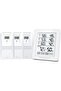 Indoor and Outdoor Temperature and Humidity Meter, 500 ft/150 m Range with 3 Remote Sensors and White Backlit Display