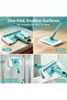 4-Piece Bathroom Cleaning Cloth Set Microfiber Suitable Leifheit Scrubber Tile Squeegee Replacement Accessories Mop Cover - 5