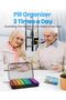 Pill storage box, double protection, keeps pills moist, use 3 times a week, daily pillbox - 3