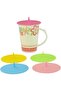 Cup lid - Unspecified - Pack of 4 - Food grade silicone - Random color - 10 x 3 cm - 4
