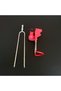2-piece 360° fishing stand - detachable rod holder - suitable for river fishing, beach fishing (red, blue) - 2