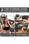 Double-walled insulated water bottle - BPA-free stainless steel insulated mug - Heat-resistant leak-proof thermos bottle with cup and lid - for work - school, hiking - black 600 ml - 3