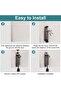 2-Piece Kick-Off Door Stop, Spring-Loaded Telescopic Door Stop, Adjustable Lock Holder, 25mm/0.98in Ground Height, Bronze - 4