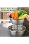 Mineral rice washing bowl, universal 3-in-1 water filter basket, kitchen grater set, rice salad grater sieve - 6