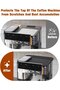 Black Silicone Espresso Machine Top Mat, Waterproof Heat-Resistant Protector 31 x 29 cm - 3