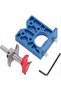 35mm Adjustable Hinge Boring Jig Drill Guide Template, Precision Woodworking Hole Punch Locator Clamping Set for Cabinet Doors