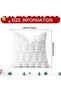 Christmas cushion cover 45×45 cm – soft plush short wool, luxury white with Christmas tree (1 piece) - 5