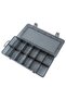 Sorting box for small parts, storage box with 12 compartments, 26 x 13.5 x 4.3 cm, black translucent - 2