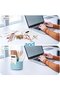 Pen holder with 3 compartments and 360-degree rotating desk organizer - perfect for pencils and stationery - 4