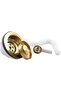 Kitchen sink strainer with round overflow, 114 mm in diameter, screw-in drain strainer, 42 mm long. - 4