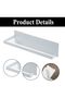 No drilling required, wall-mounted tissue holder, suitable for kitchens, bathrooms, and bedrooms, white. - 3