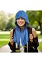 2-Pack U-Shaped Hooded Cooling Towels - Quick-Drying Microfiber UV Protective Beach & Gym Towels - 6
