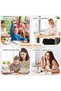 Pen holder with 3 compartments and 360-degree rotating desk organizer - perfect for pencils and stationery - 5