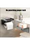 Toilet paper holder with built-in shelf, strong load-bearing capacity, easy to install, self-adhesive toilet paper holder (grey). - 4