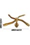 Lawn Sprinkler Head - Adjustable Irrigation - Garden Watering - 360 Degree Rotation - 12 x 9 x 6 cm - Copper - 5