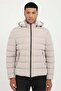 Men's Slim Fit Hooded Stone Coat
