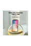 Small round touch desk lamp, multi-functional wireless charger, phone stand, white - 2