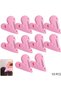 10-Piece Pack - Heart-Shaped Portable Shaving Comb - Hair Clipper (for Bangs) - Hair Trimming - With Trimmer - Fits All Sizes - 7.8 x 6.8 cm - Pink