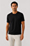 Black Short Sleeve Knitted Men's T-Shirt