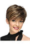 Women's short synthetic hairpiece, light brown wig - 2