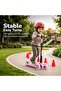 Skate Scooter for Kids, 3 Wheel Smart Kick Scooter with Foldable & Height Adjustment (Light Pink) - 5