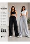 2-Pack Women's Loose-Leg Sweatpants (Black and Gray) Oversized Fit