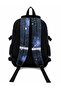 Galaxy Printed Five-Compartment Orthopedic Bag with Accessories, Pen Holder and Thermos Lunch Box School Bag Set - 4