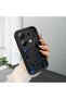 Poco M6 Pro 4g Compatible Blue Butterfly Pattern Matte Silicone Case, Stylish Design