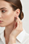 Stylish C-Shaped Hoop Earrings Modern Design Steel Earrings for Women - 3