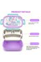 Dreamy Mermaid Kids 304 Stainless Steel Lunch Box 550ml, 3‑Compartment Removable Microwave‑Safe Inner Tray, Leak‑Proof Portable Food Container for Girls School Picnic Outdoor - 4