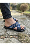 Men's Guest Slippers Home Street Balcony Garden Comfortable Model Wicker Belted Slippers